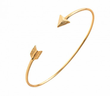 Gold Arrow Bangle Bracelet