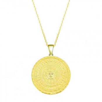 Collar Oro Moneda Sol Inca