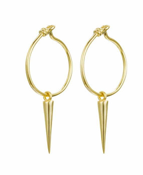 Icicle & Hoop Gold Earrings