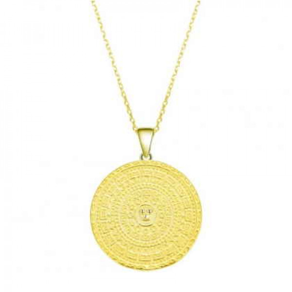Collar Oro Moneda Sol Inca