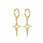Gold Cross Ear Hangers