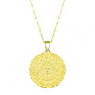 Goldene Halskette - Inka Sonne