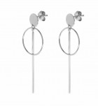 Silver Hoop Ear Hangers